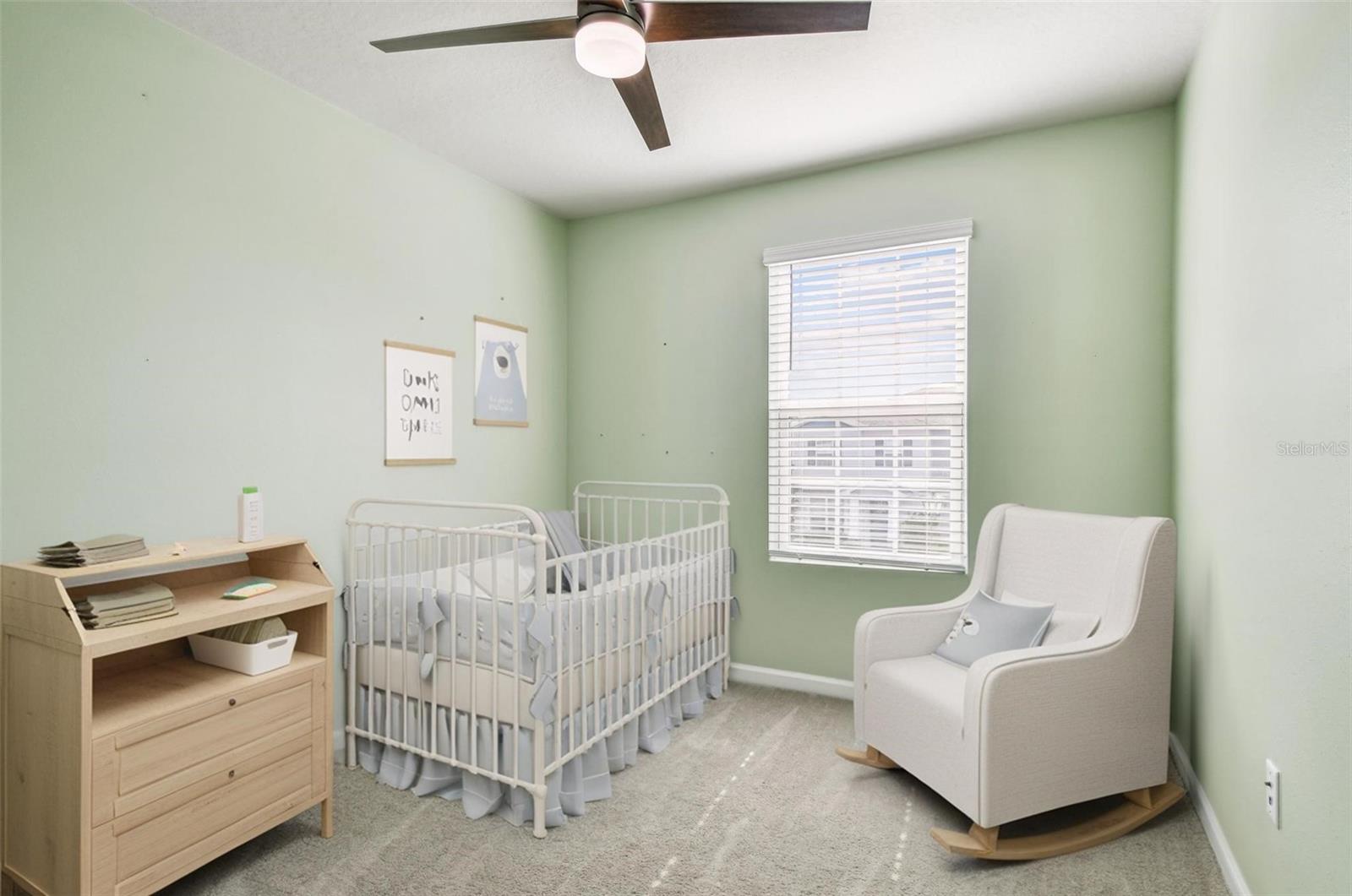 Virtual Staged Option #2 Bedroom