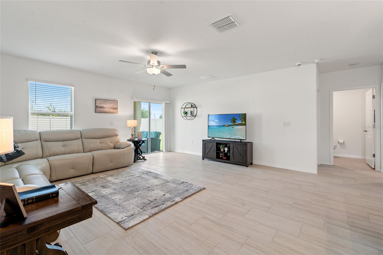 Living Room & Powder Room