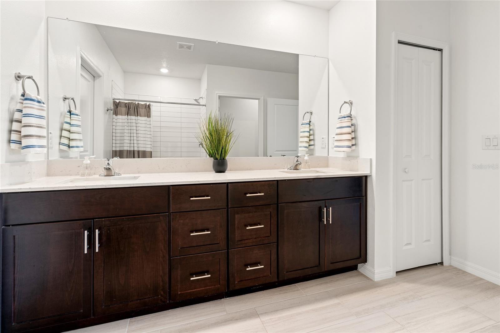 Primary Bathroom Dual Vanities