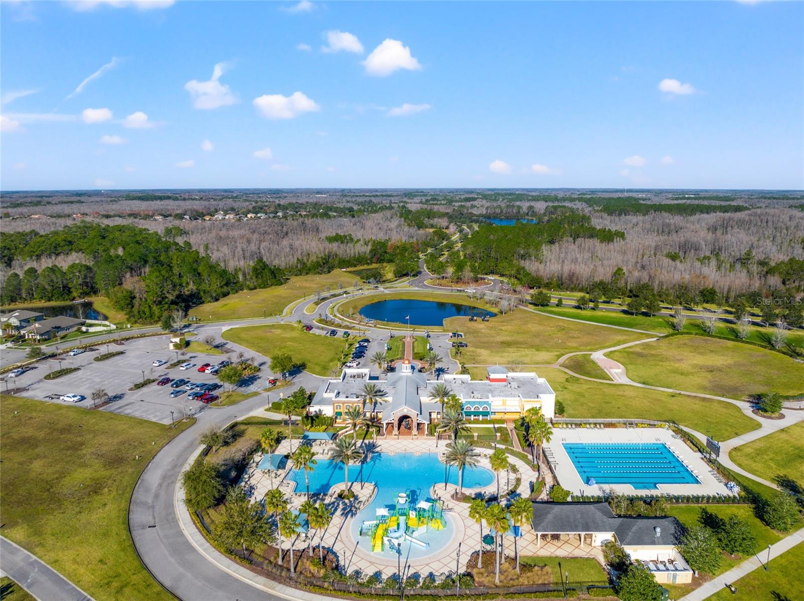 Overhead View of Clubhouse Amenities
