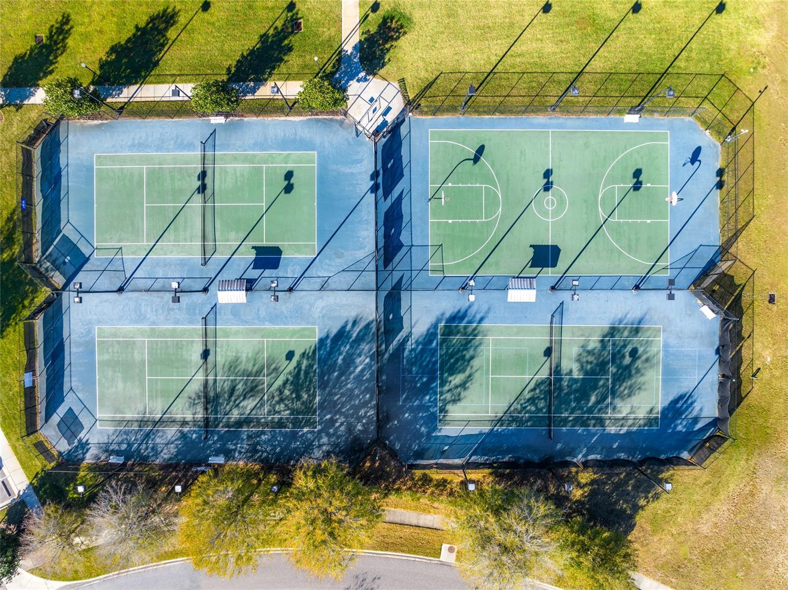 Community Basketball and Tennis Courts