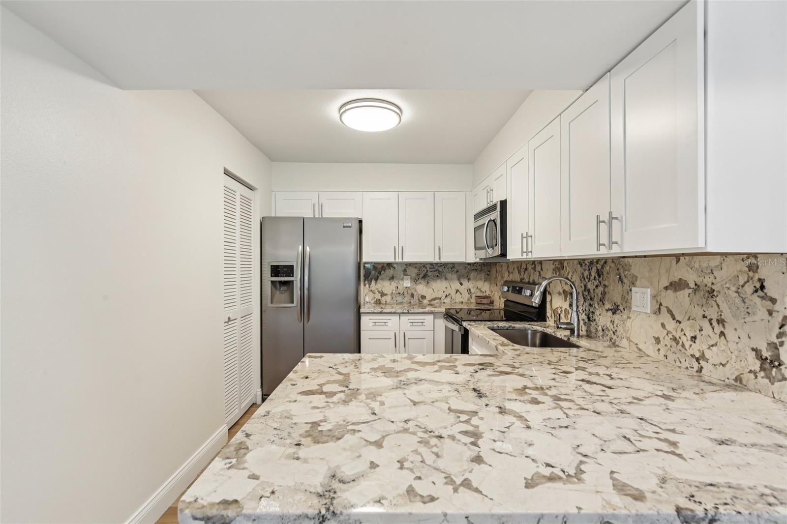 New high-end Delicatus stone counters.