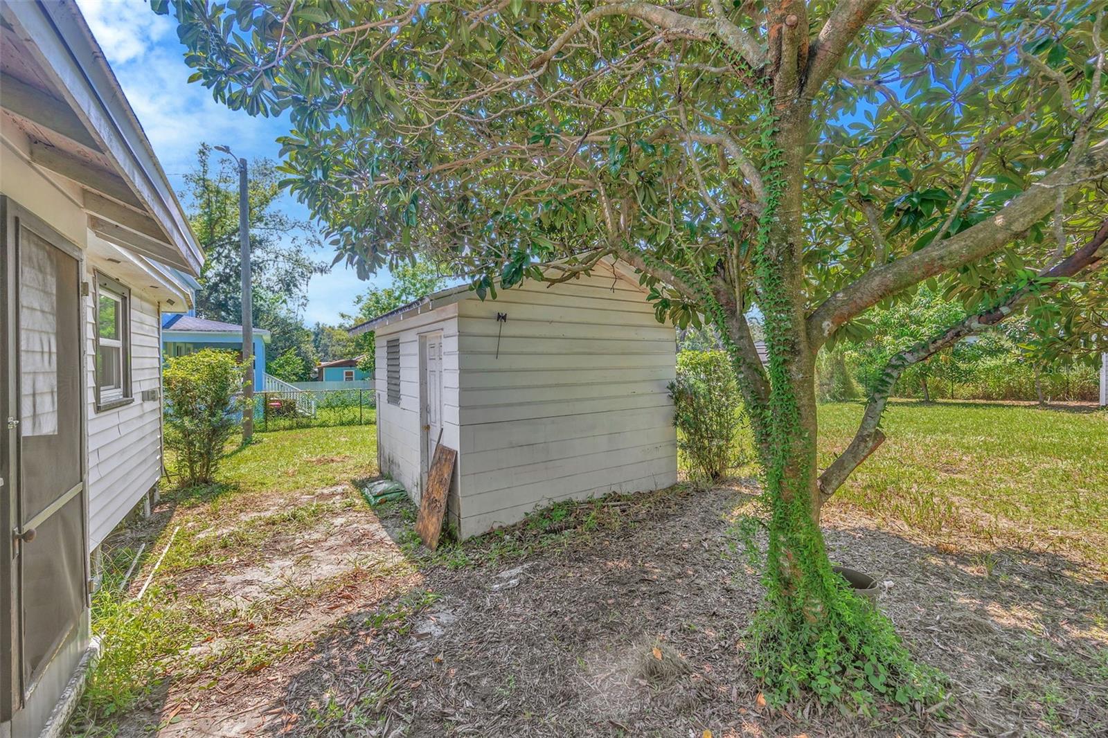Shed with electrical