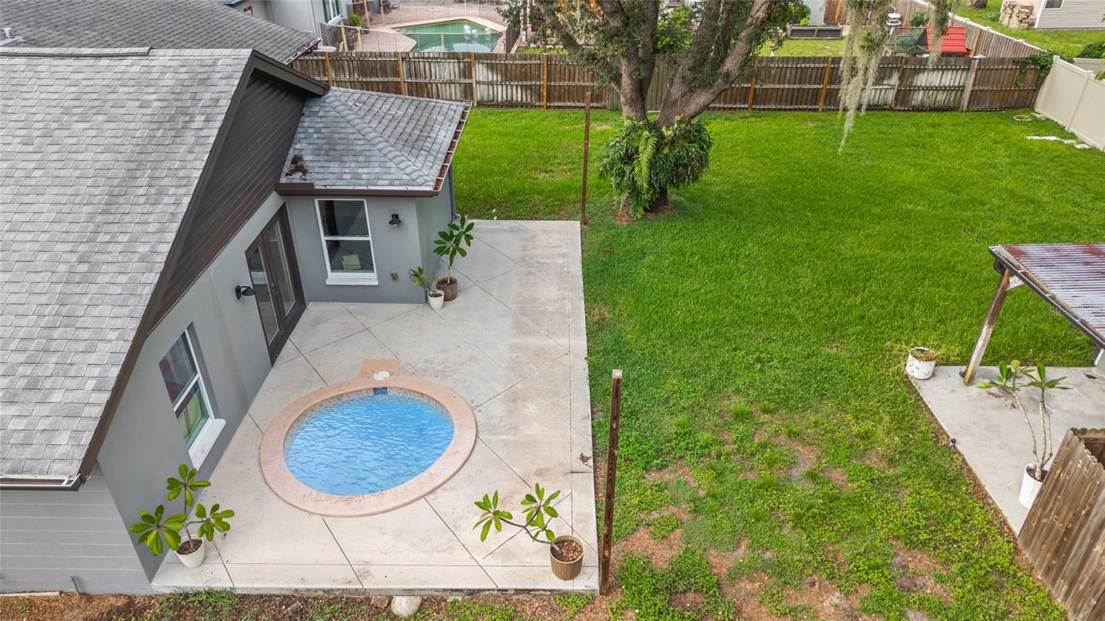 Back Yard w/ Pool