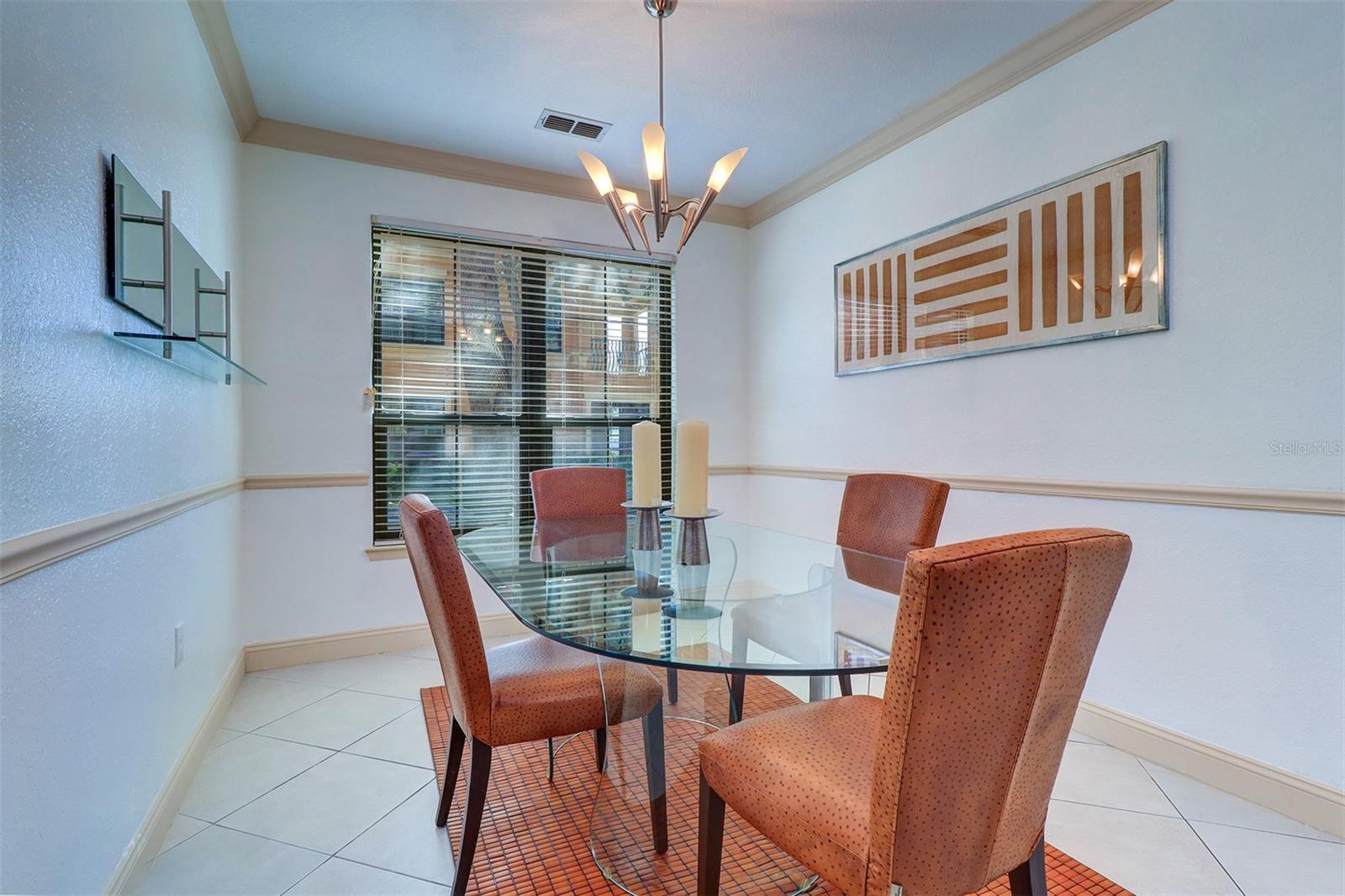 Closer look into the dining room area