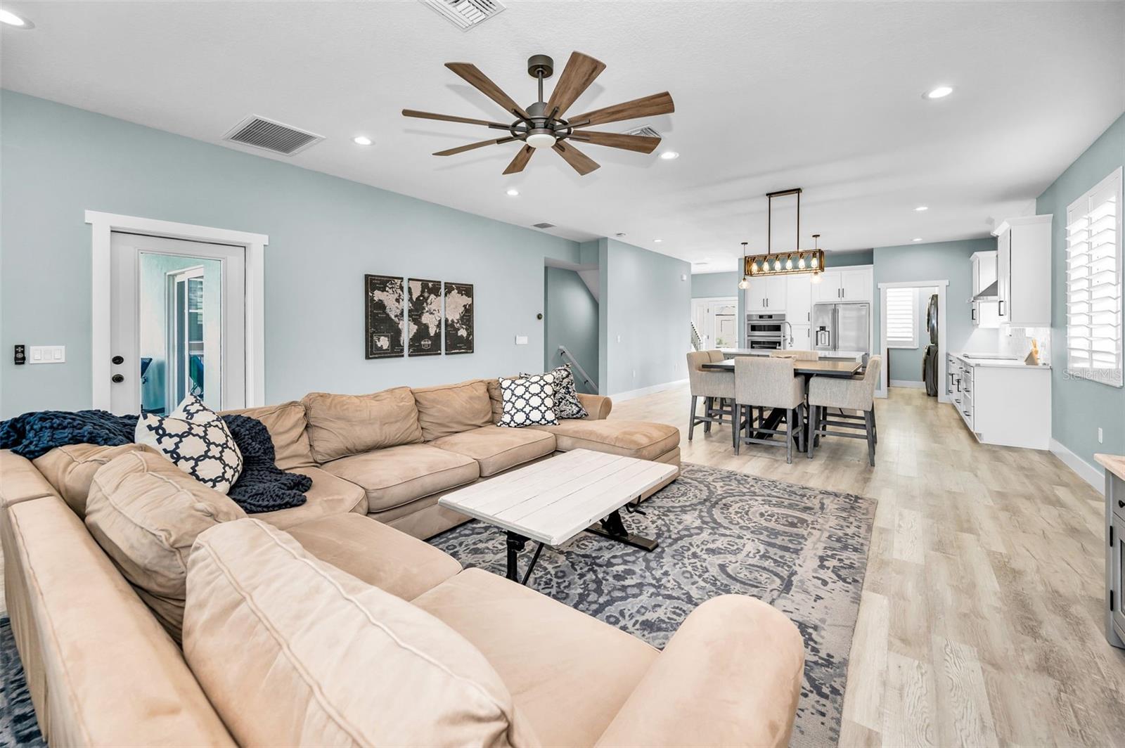 Great Room with living and dining