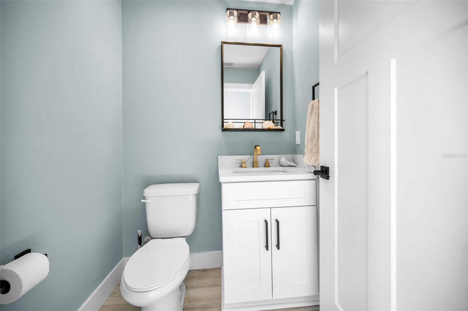 Main level half bath