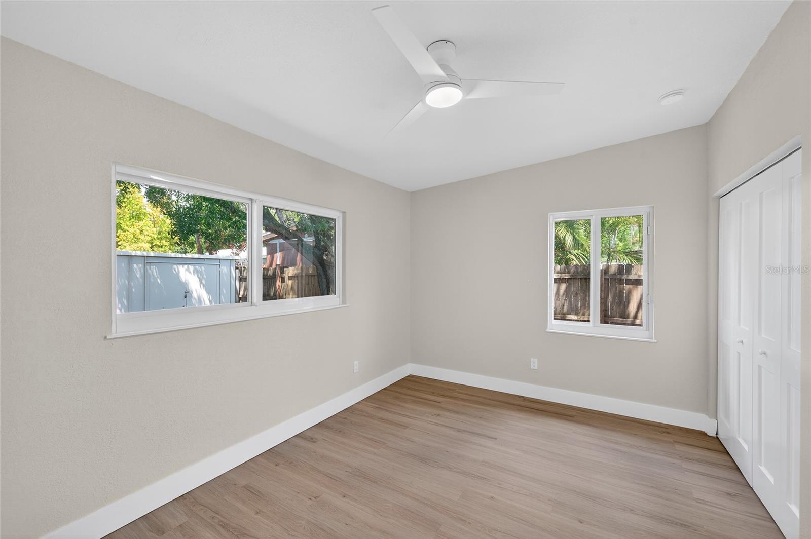 2nd Bedroom with deep closets