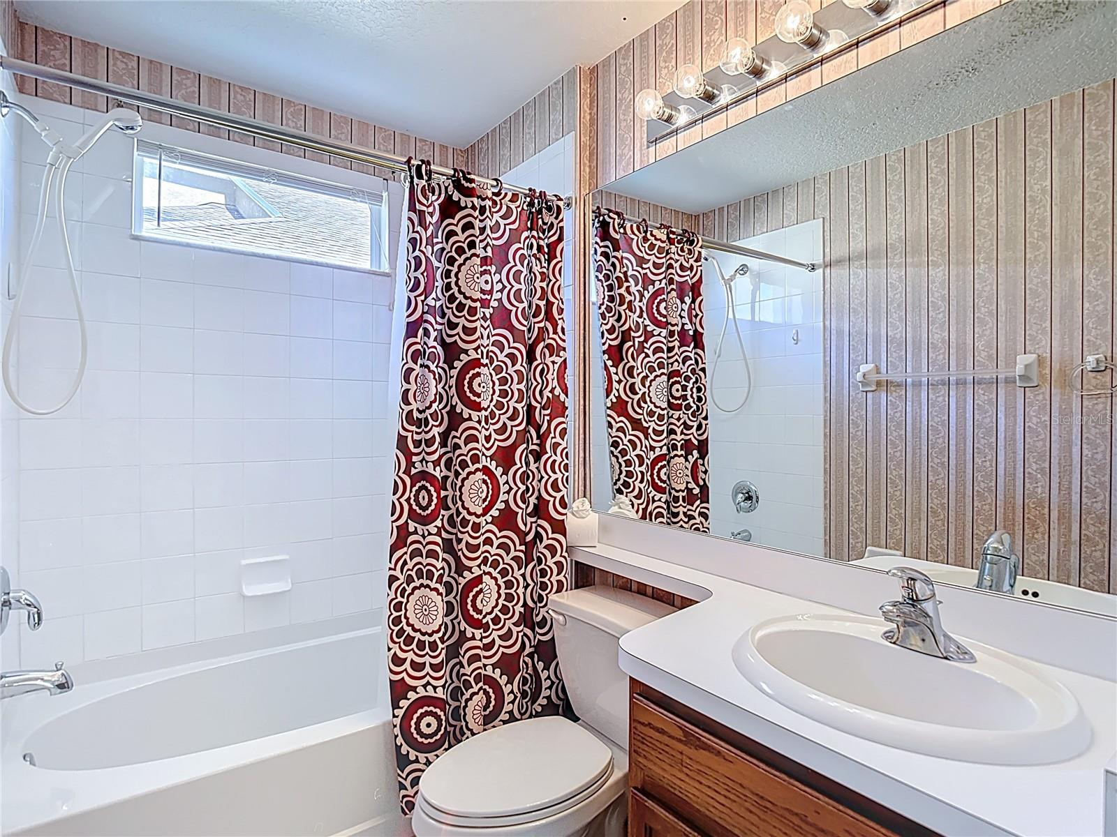 Full bathroom at front of house