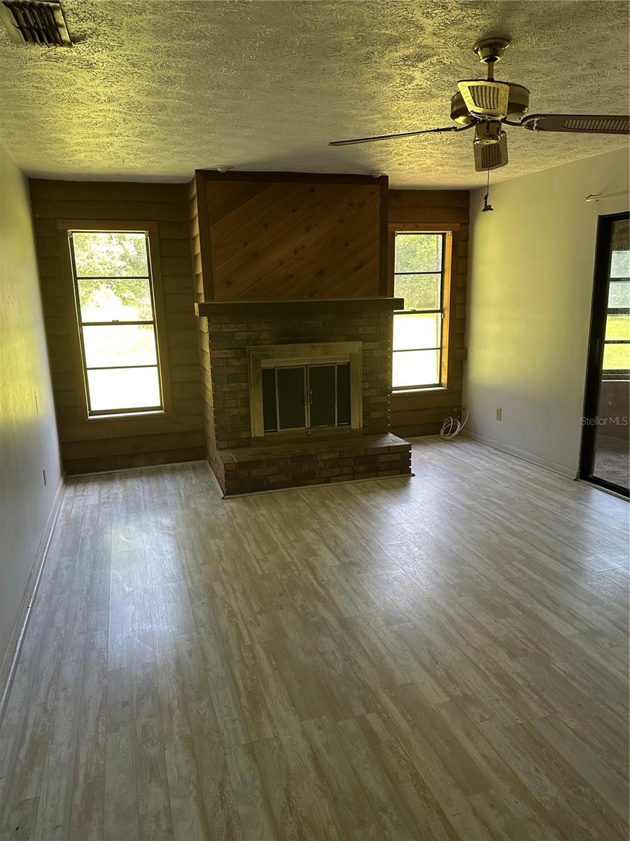 Living Room with Fire Place