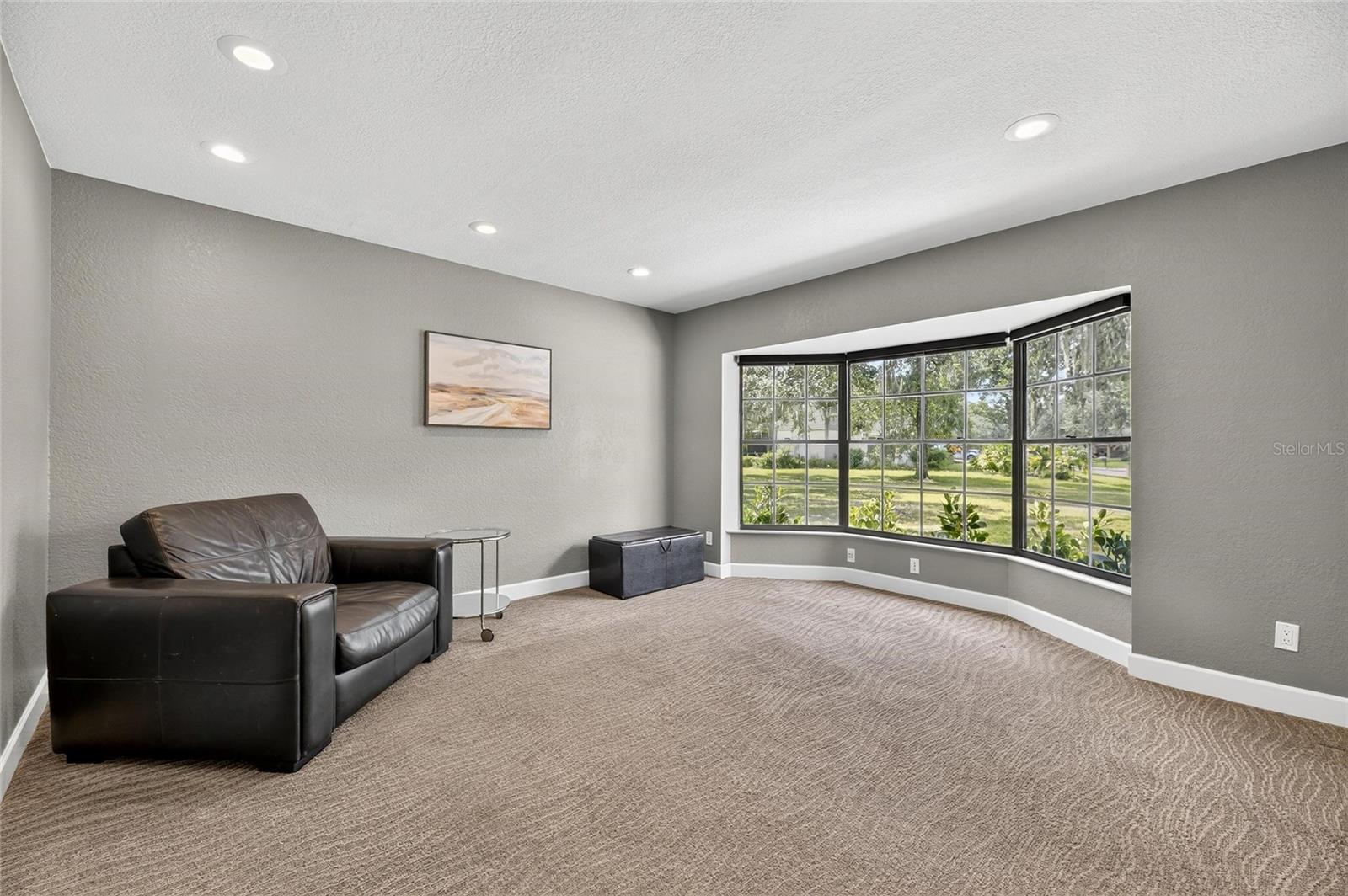 Large den would be great for home office or an extra bedroom