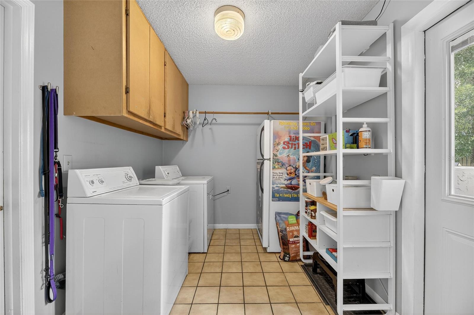 Laundry room off kitchen