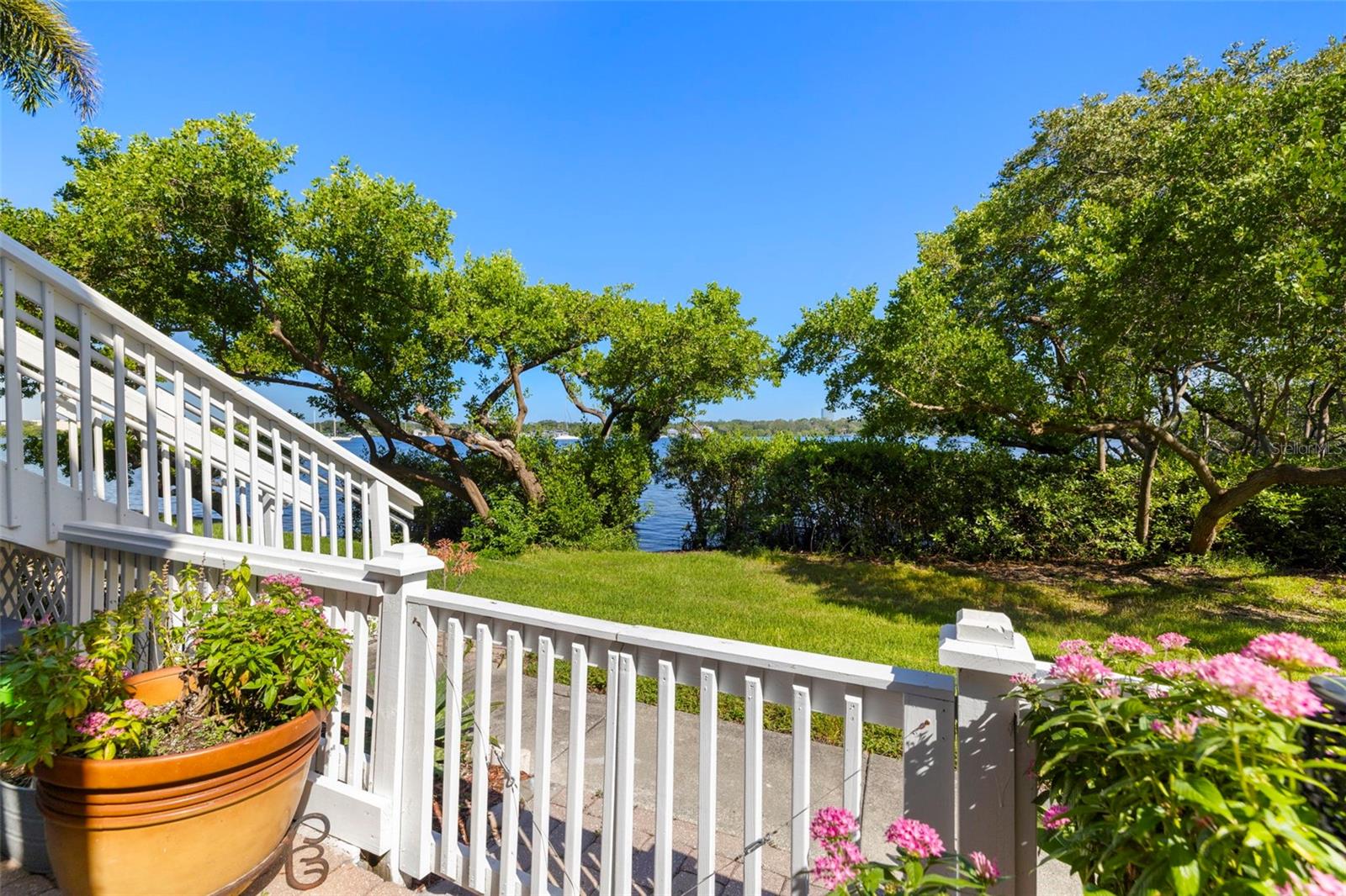 The calming water views create the ultimate backdrop for entertaining or relaxing