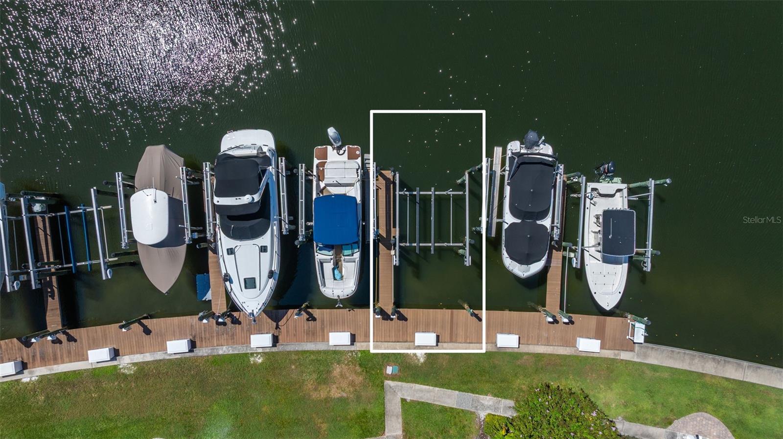 Boat Dock is located at the Waterside Yacht Club: Location 4815 Cobia (Near Building 51)Dock# 47 (Number is on the white storage box at the Dock)