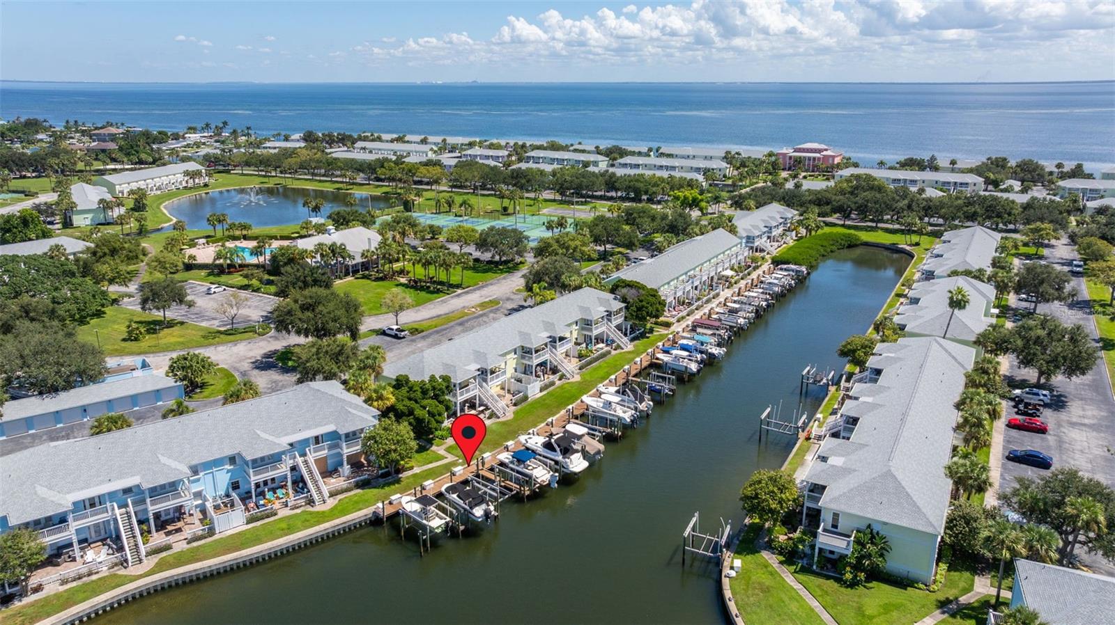 Boat Dock is located at the Waterside Yacht Club: Location 4815 Cobia (Near Building 51)Dock# 47 (Number is on the white storage box at the Dock)