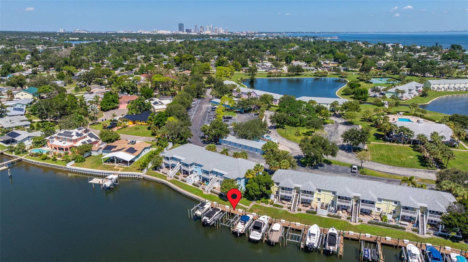 Boat Dock is located at the Waterside Yacht Club: Location 4815 Cobia (Near Building 51)Dock# 47 (Number is on the white storage box at the Dock)