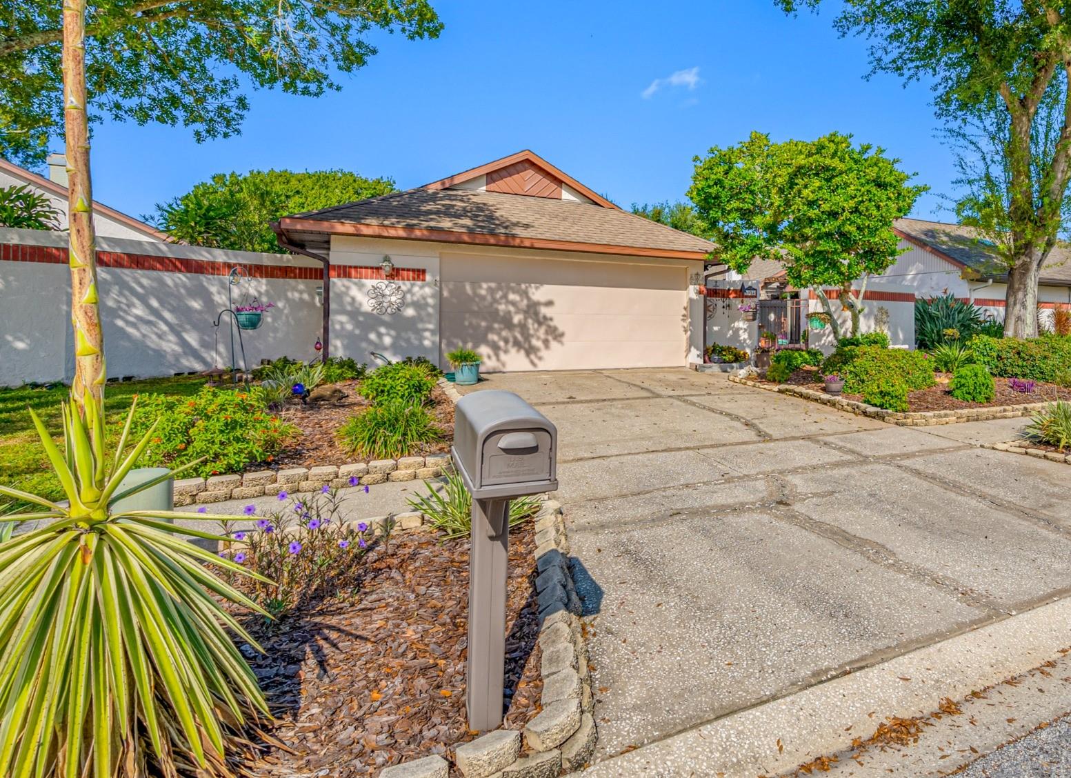 Spacious driveway and 2-car garage
