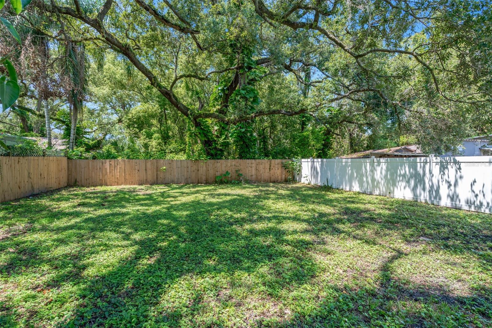 Fully fenced yard.