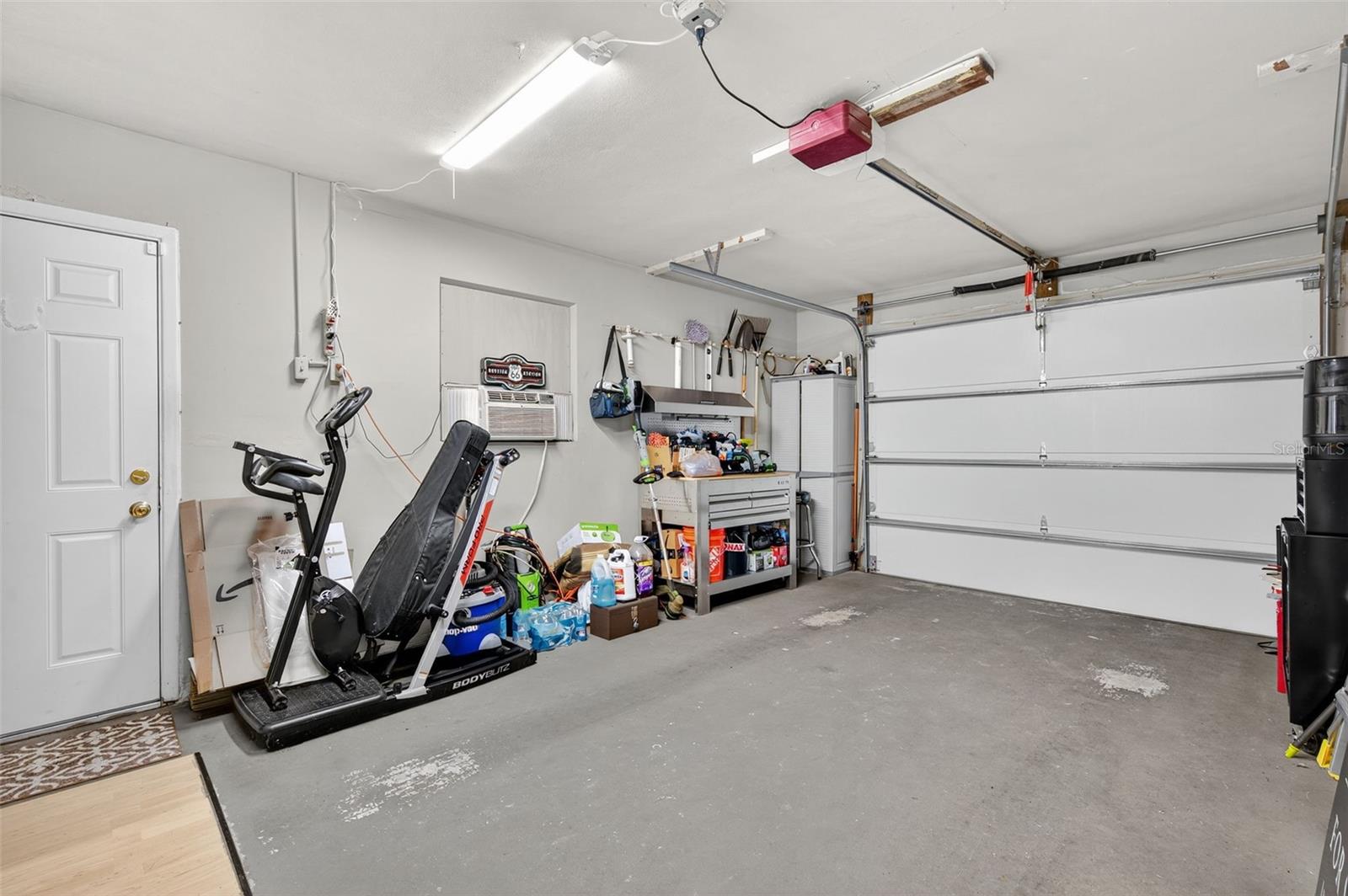 Garage has air conditioning, outside entrance.