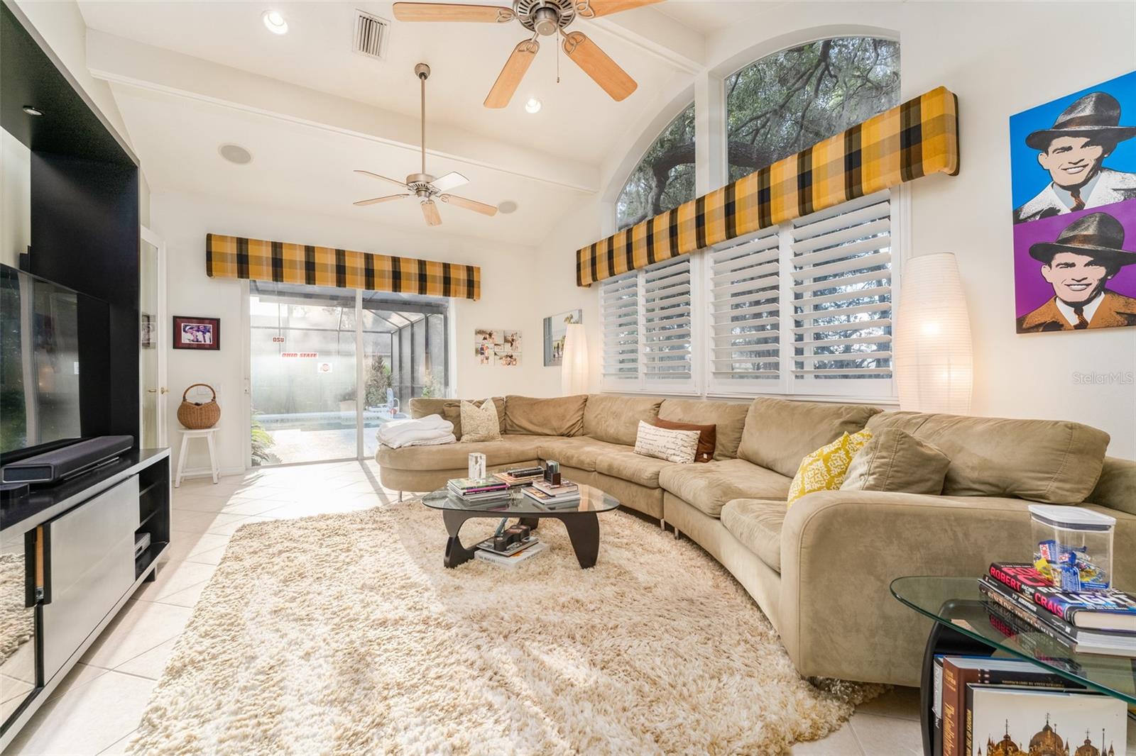 Spacious Bonus Room in the Rear of the Home with Access to Outdoor Living Space