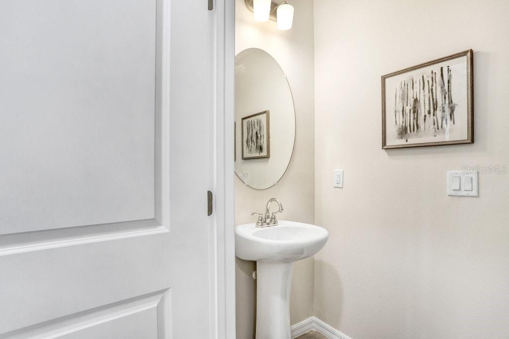 Downstairs Half Bath (stock photo of model home)