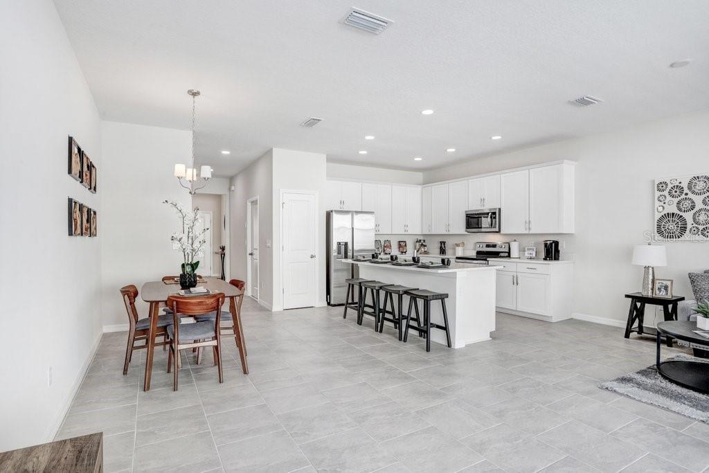Kitchen and Dining Area (stock photo of model home)