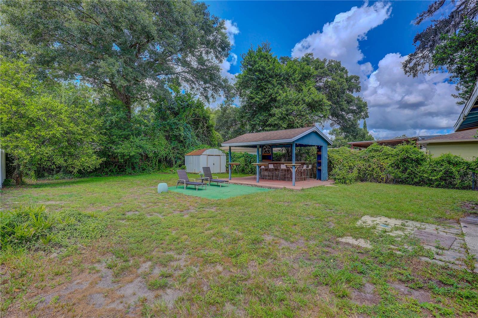Oversized Backyard w/Covered Pavilion