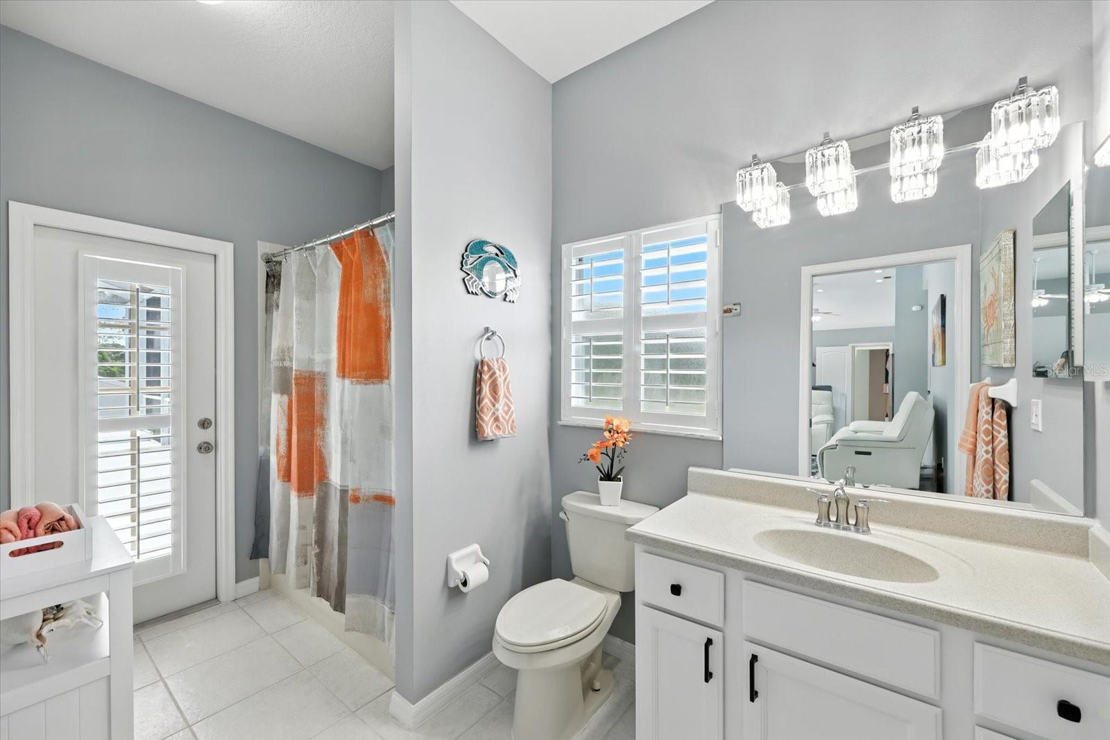 Pool Bathroom with Direct Pool Access