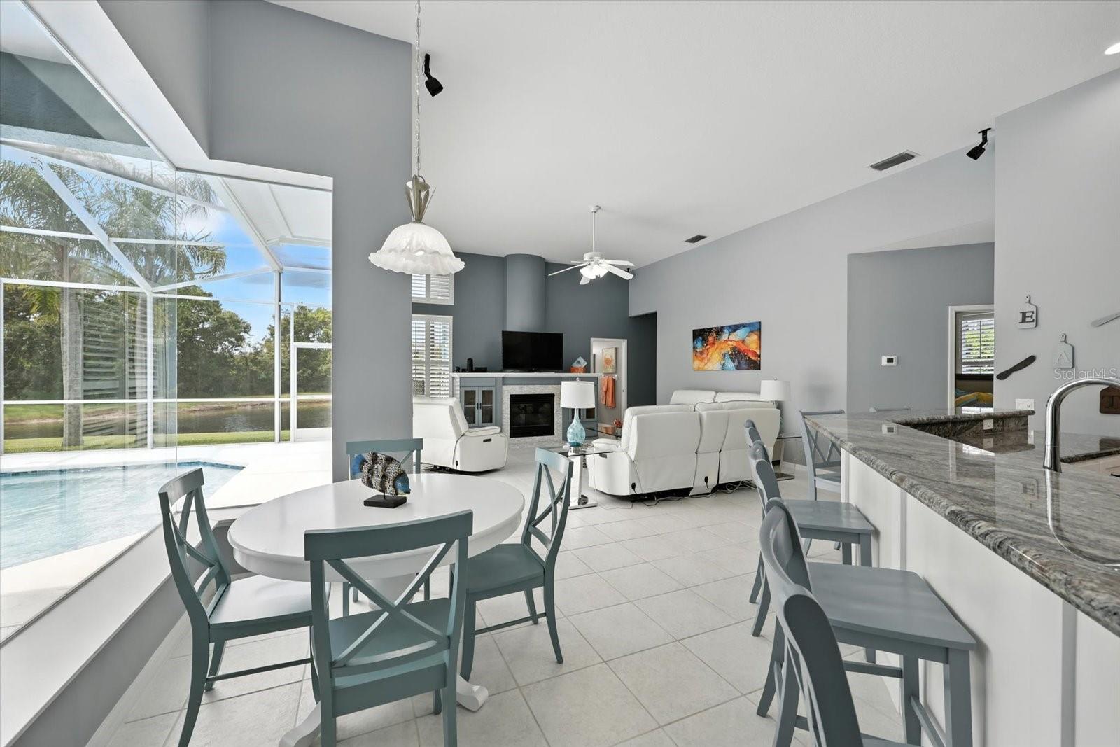 Gorgeous views from your breakfast nook