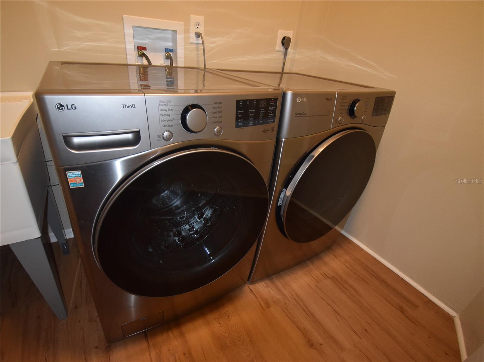 Included washer and dryer