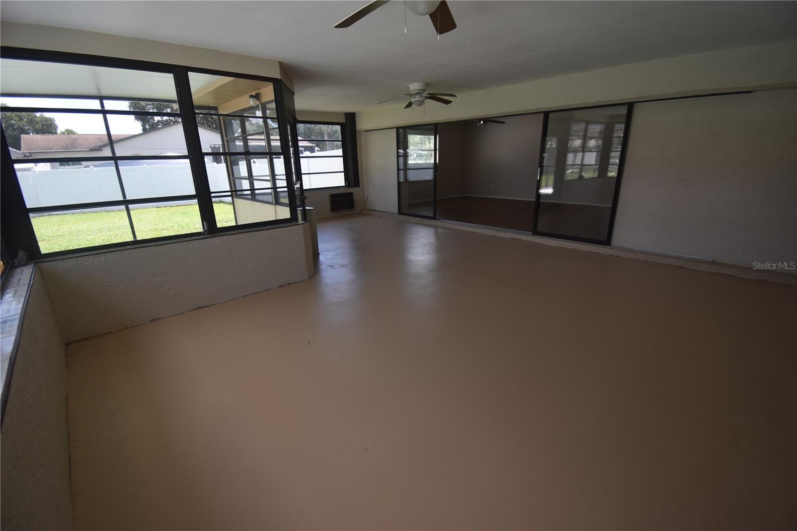 Enclosed Florida Room with over 350 sq ft not included in heated square footage
