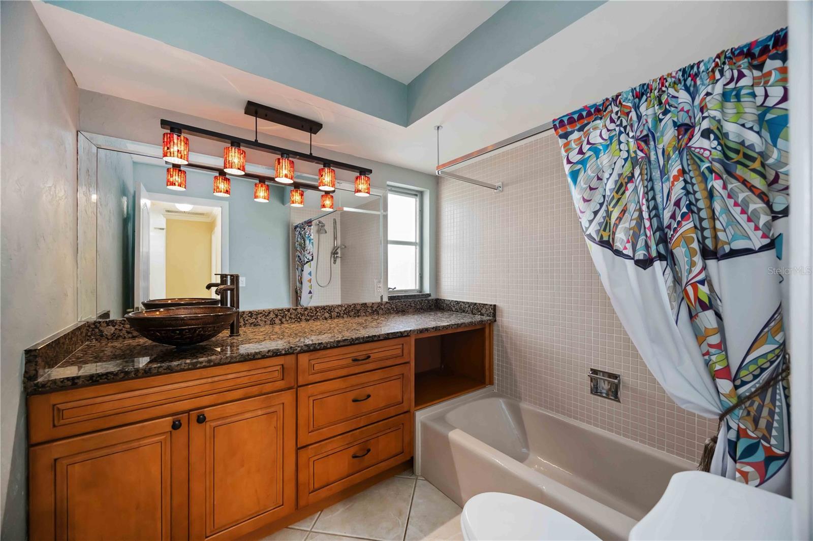 Both bathrooms have been updated. This bathroom has a tub to enjoy.