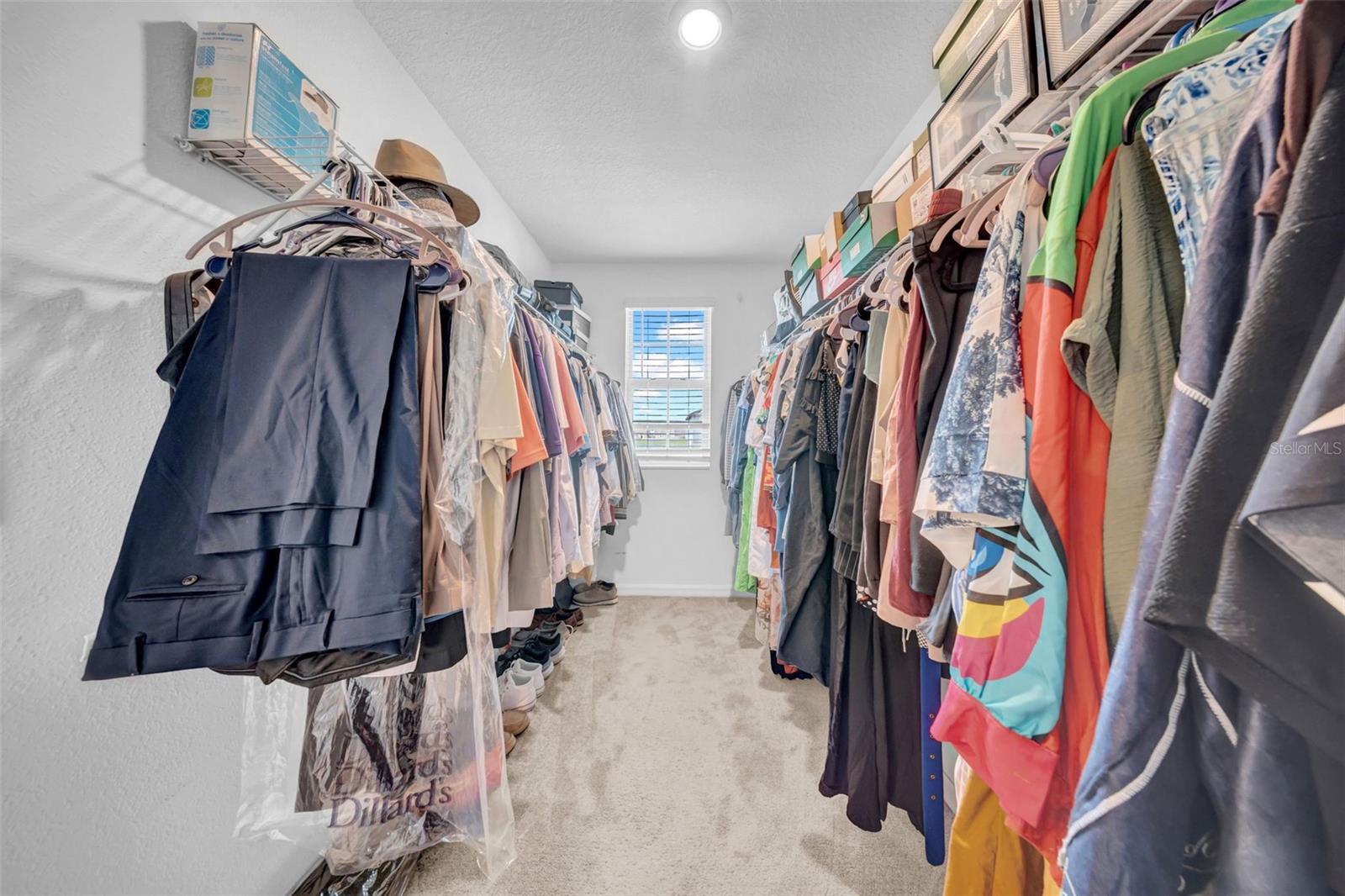 Primary walk-in closet
