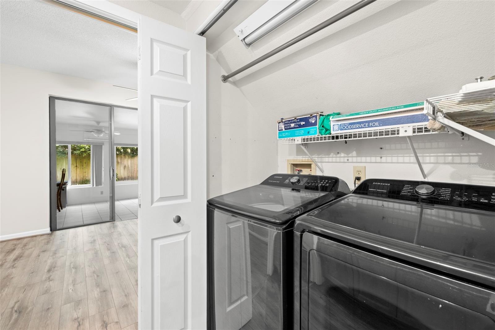 In kitchen is inside laundry in closet