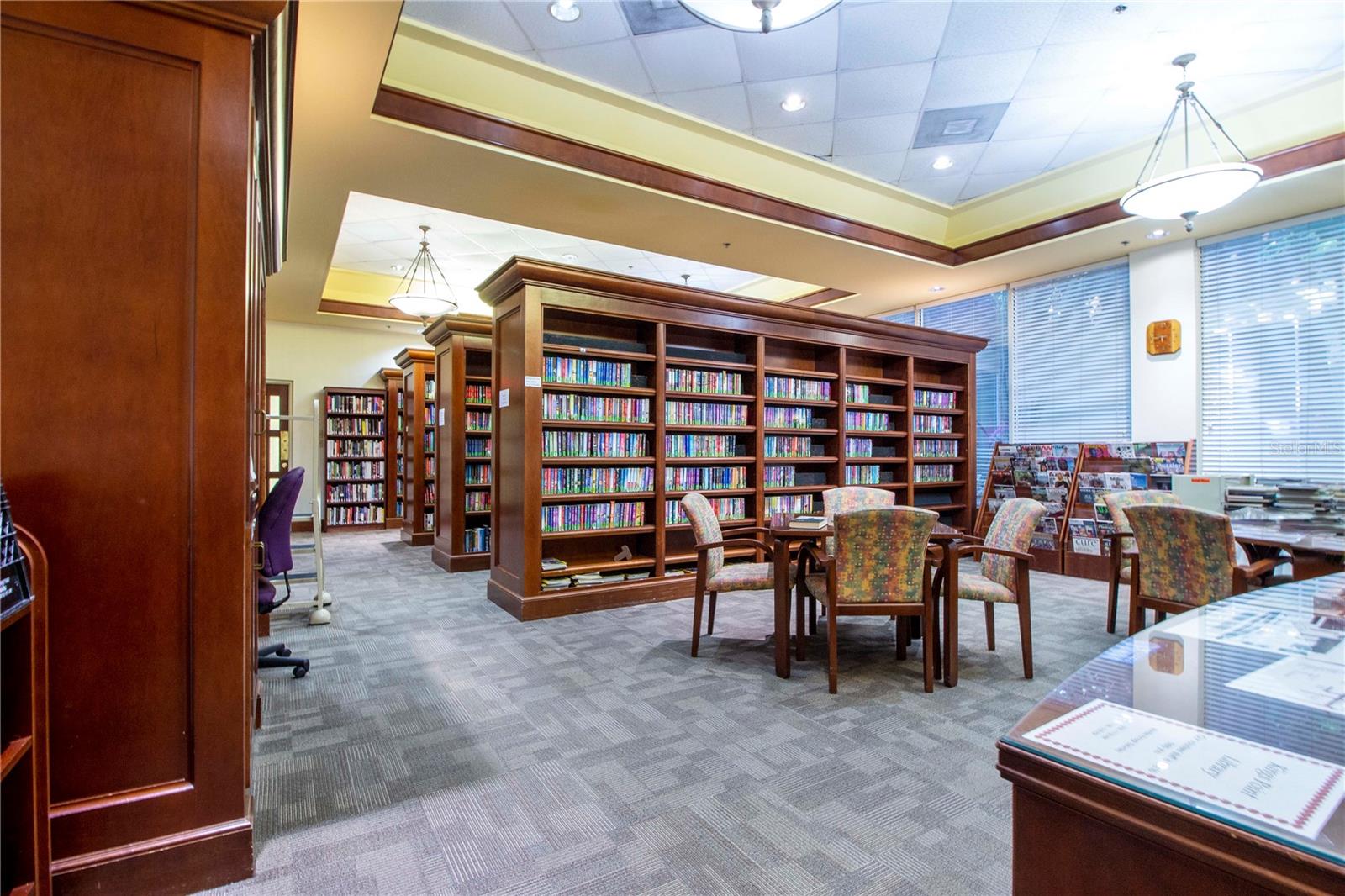 Library down club hall
