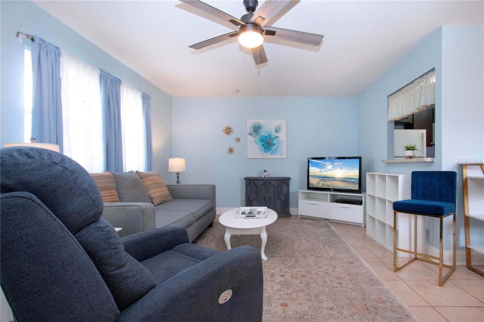 Living room from view of the front door