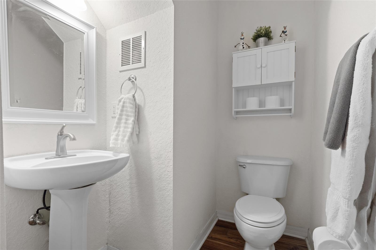 main floor half bathroom