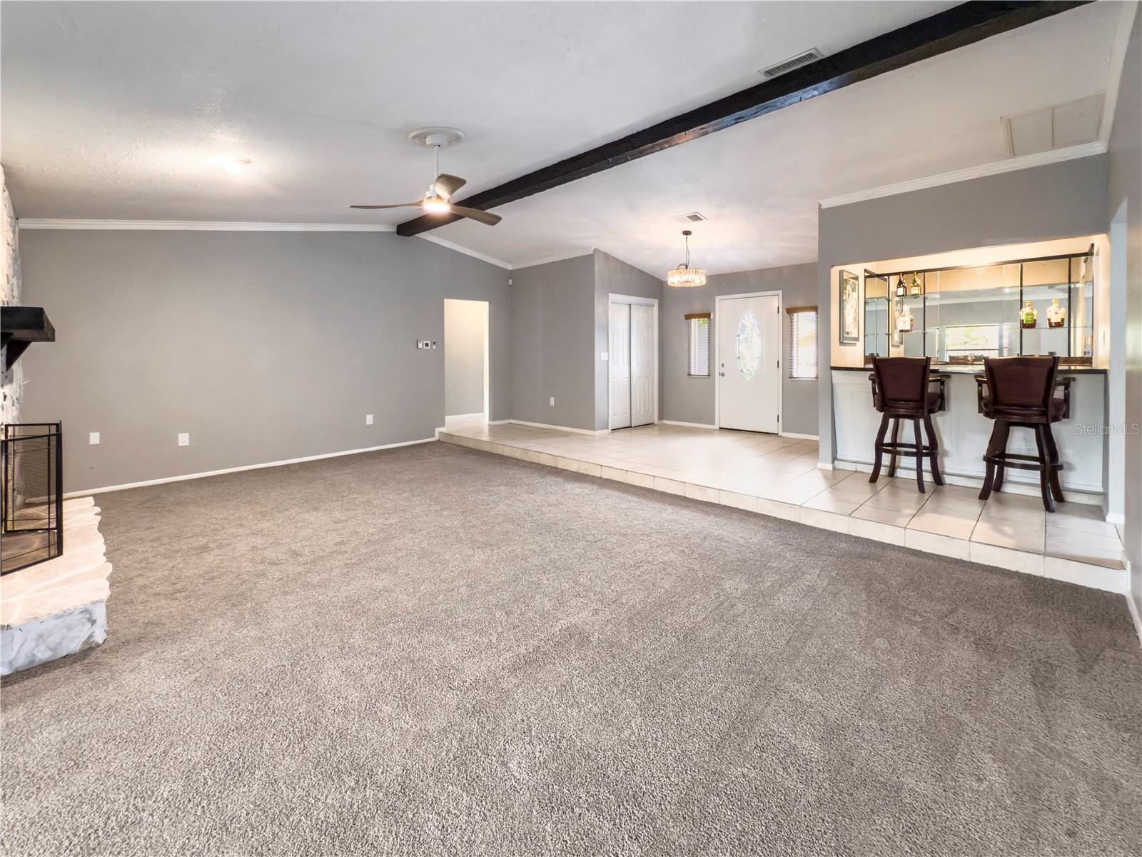 Great Room with Wet Bar