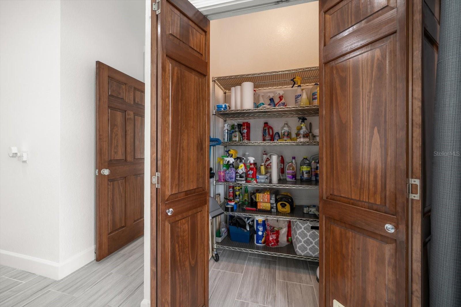 Spacious pantry