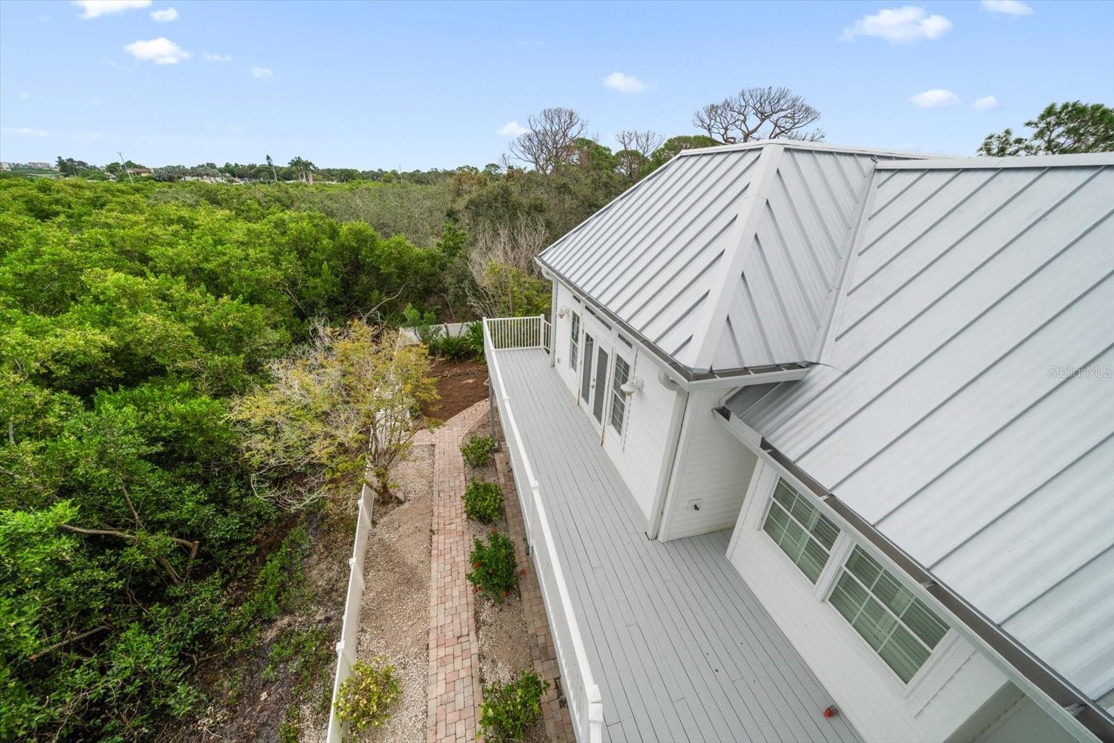Spacious wrap-around deck on the main-living level.