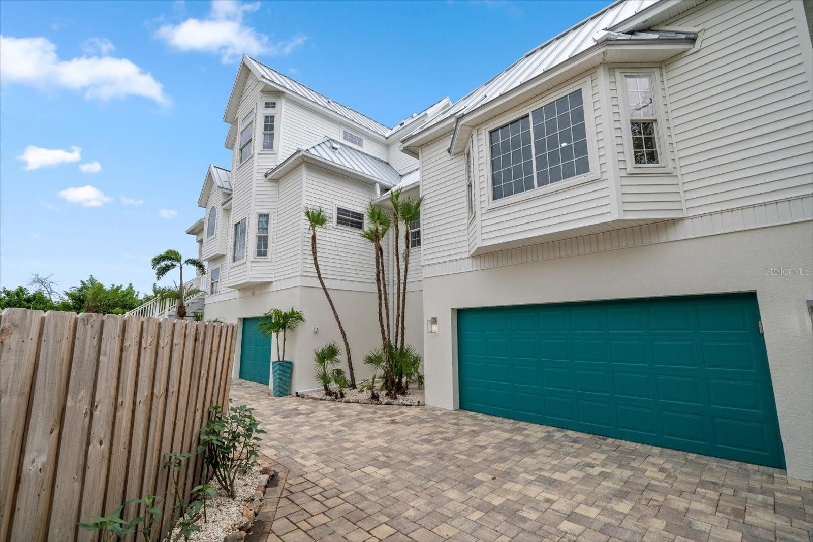 4-car oversized garage with lots of storage space.