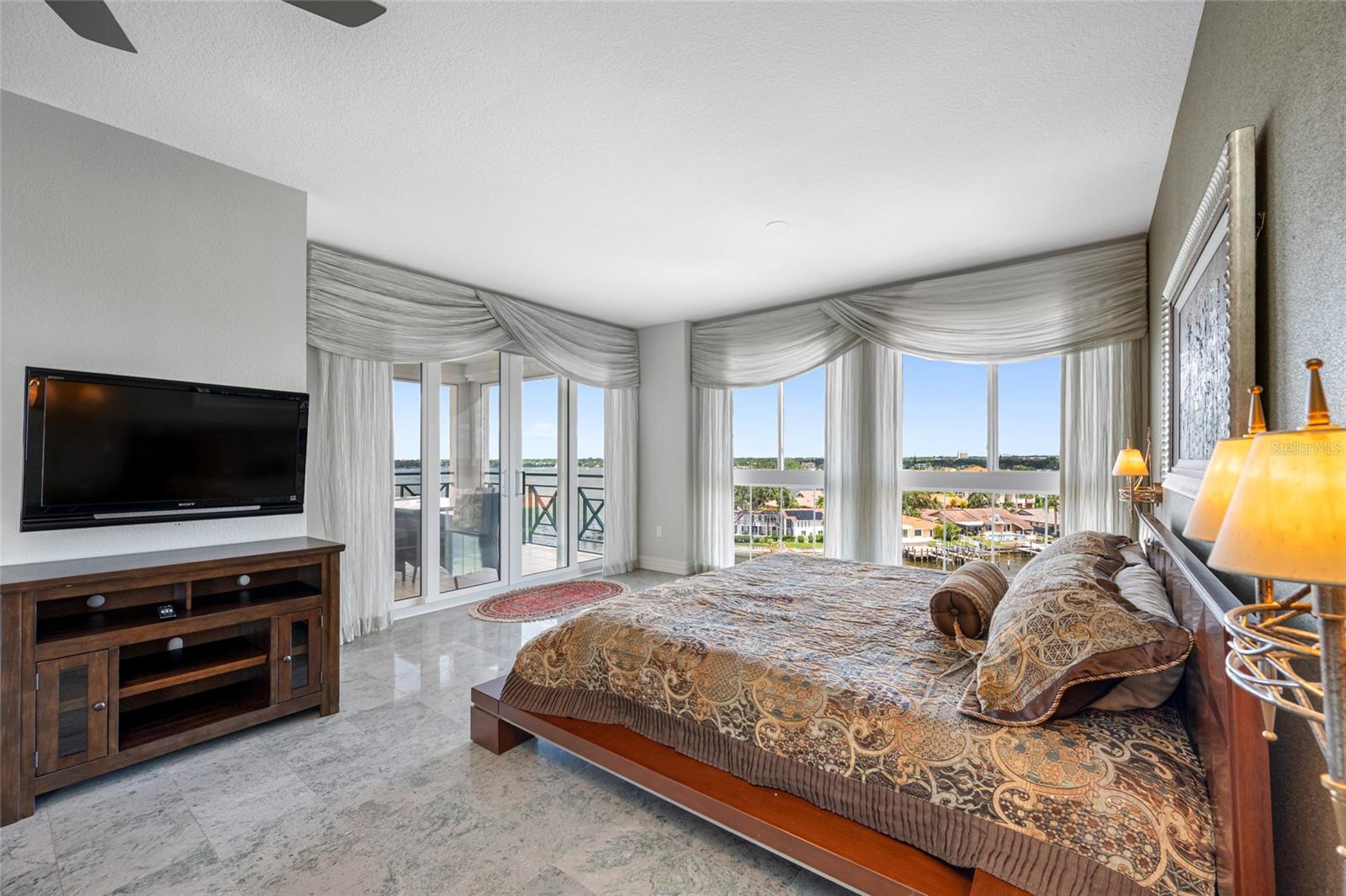 Primary bedroom with amazing views and a large balcony