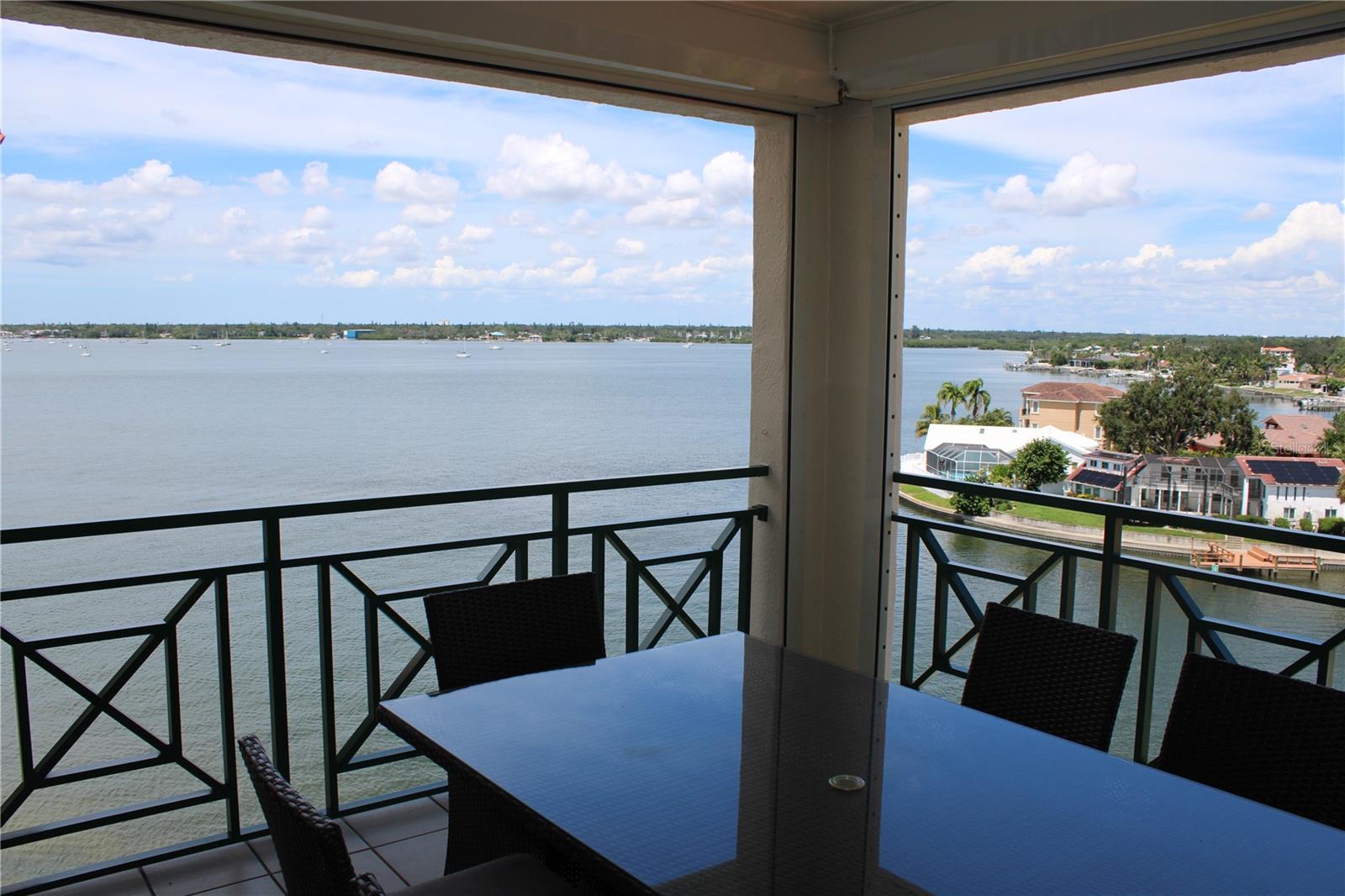 Primary bedroom balcony and view