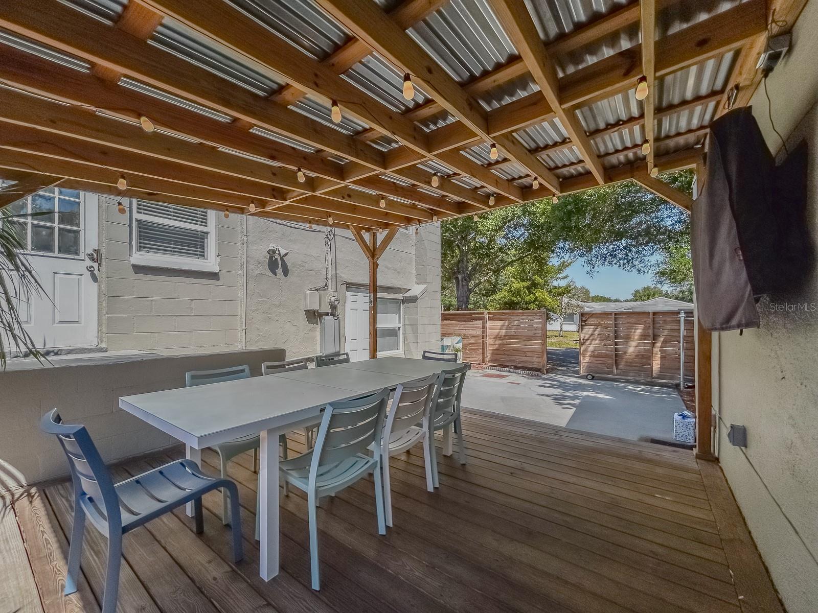 Back Yard Covered Patio