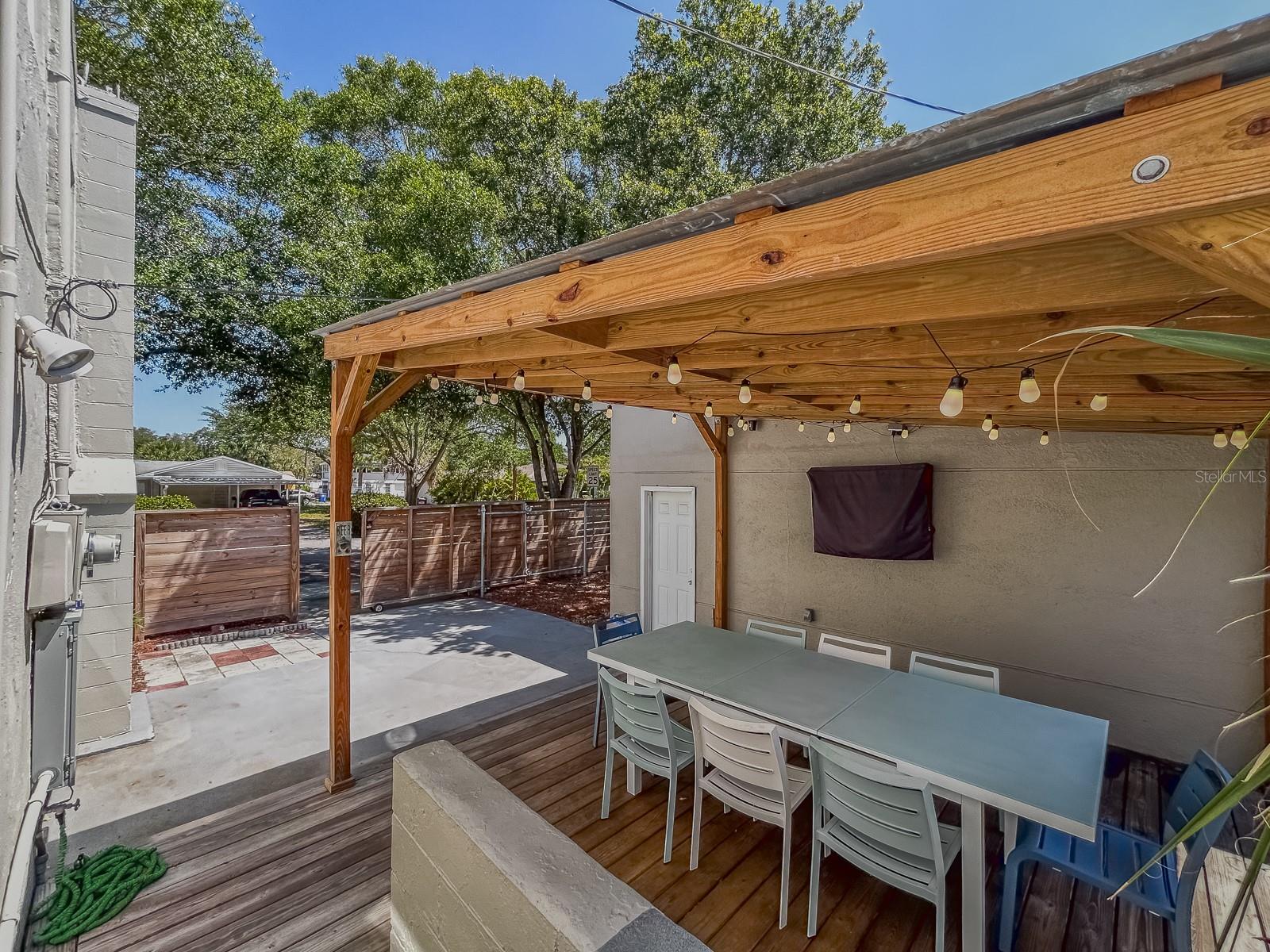 Back Yard Covered Patio