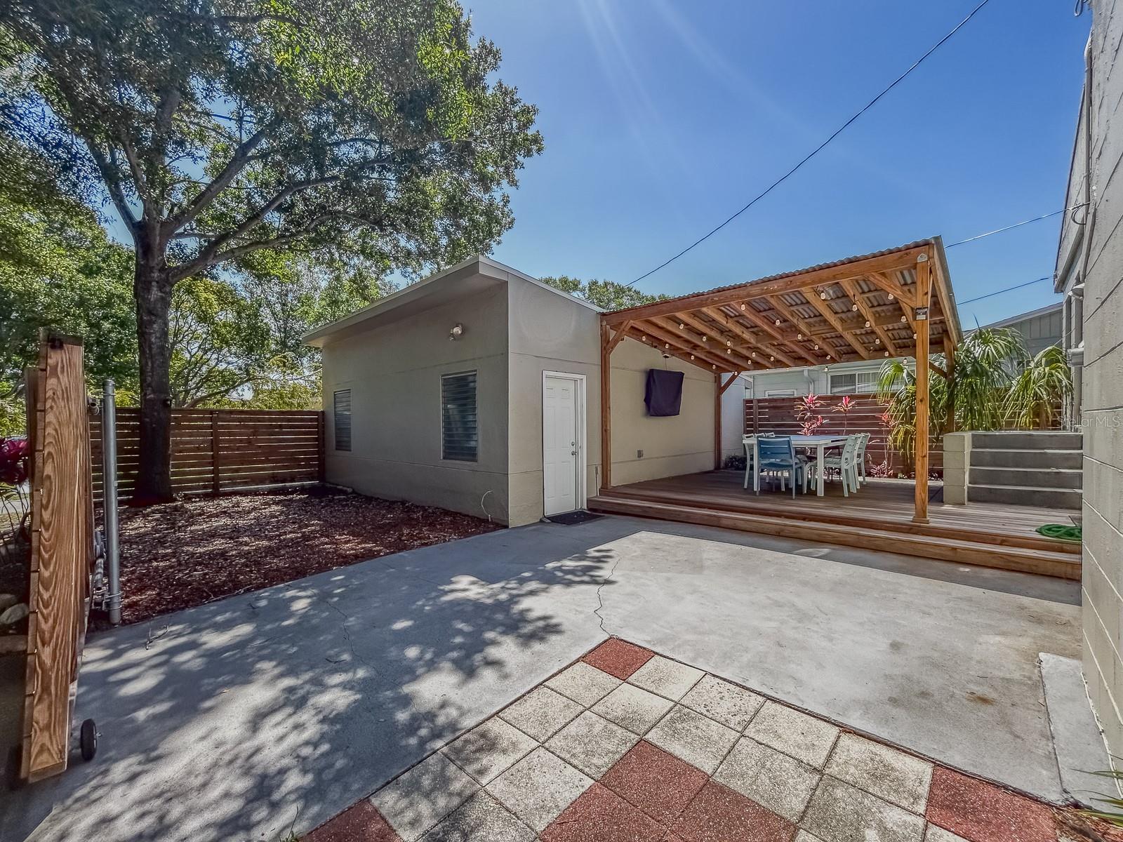 Back Yard to garage