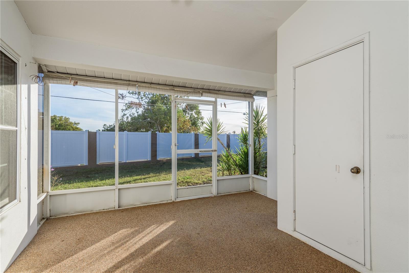 Screened Lanai & Storage Closet