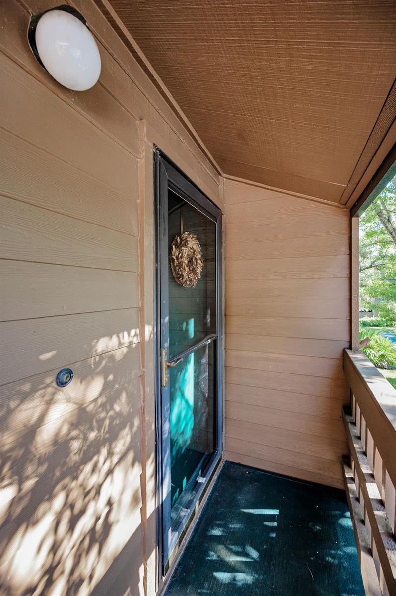 Front door faces northeast