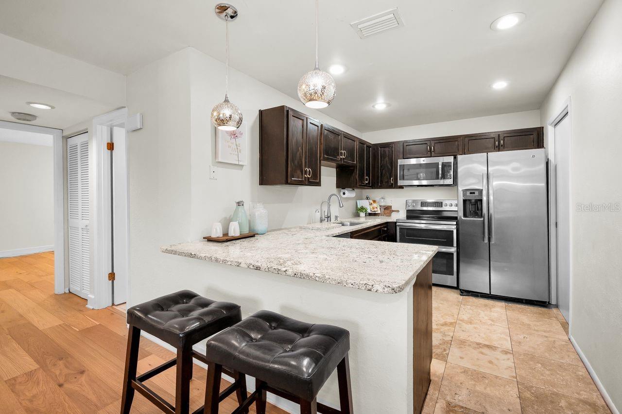 These granite countertops are gorgeous!