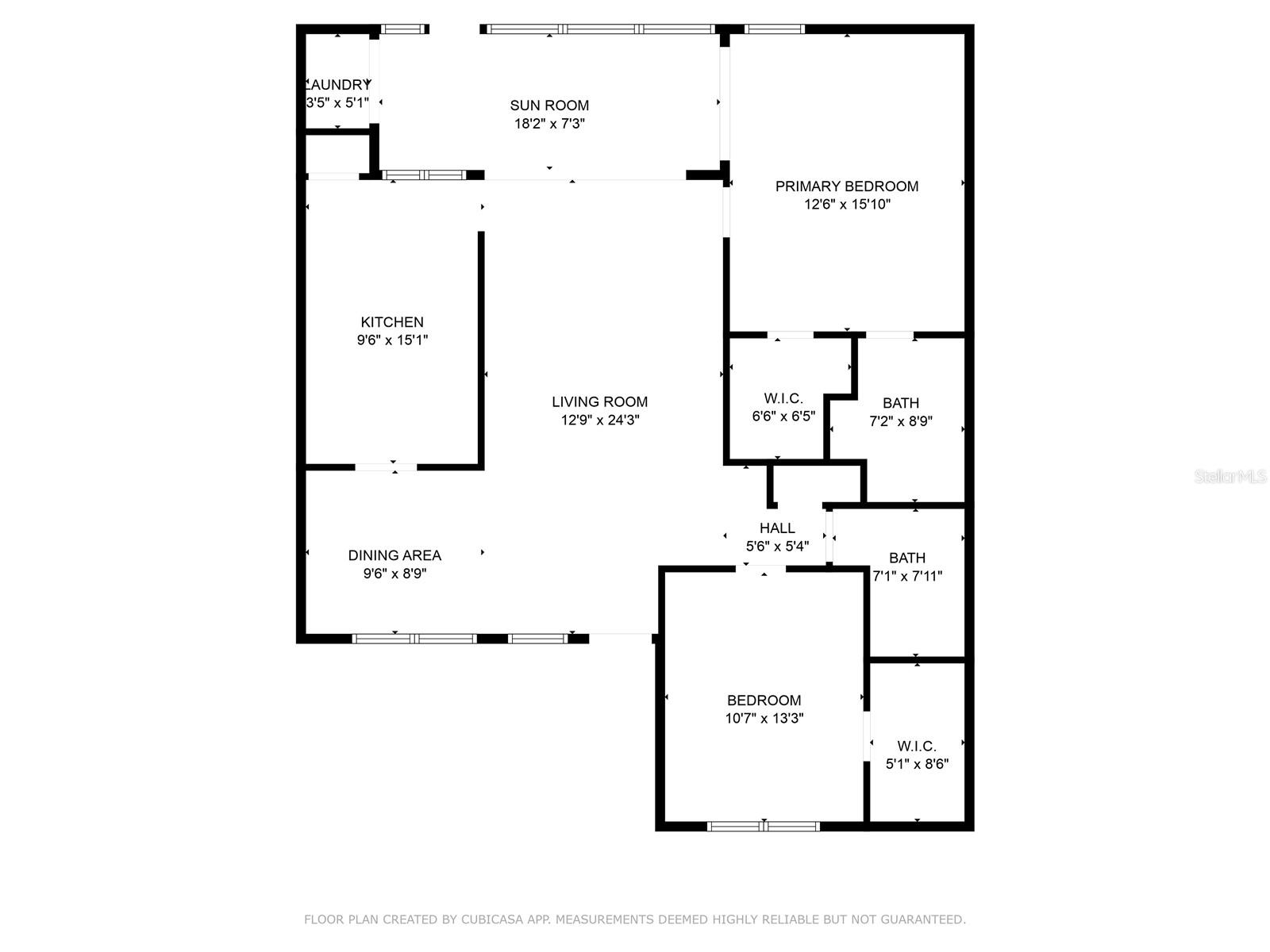 floor plan. room sizes are estimates not guaranteed